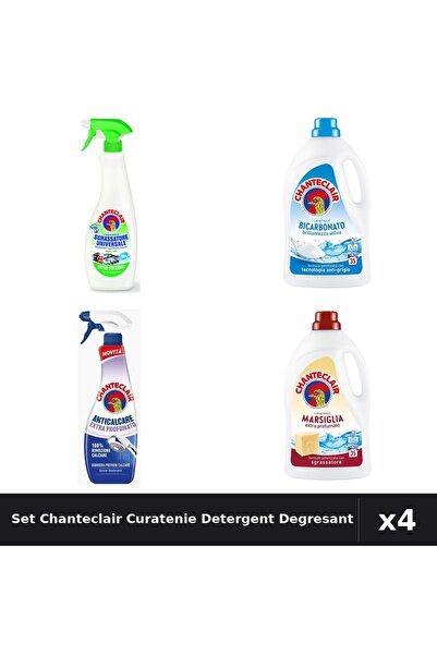 Chanteclair Set 4 Detergent și Degresant - 1575ml, 600ml, 625ml - Bicarbonat,...