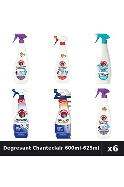 Chanteclair Set 6 Degresant Universal 600ml + Anticalcar 625ml - Lavanda, Mar...