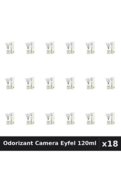 Eyfel Set 18 Odorizant Camera cu Betisoare - Iasomie, Parfum Intens 120ml