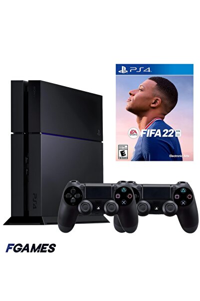 Sony Consola Playstation 4 Ps4 500gb + Două Controlere + Fifa 22 PlayStation ...