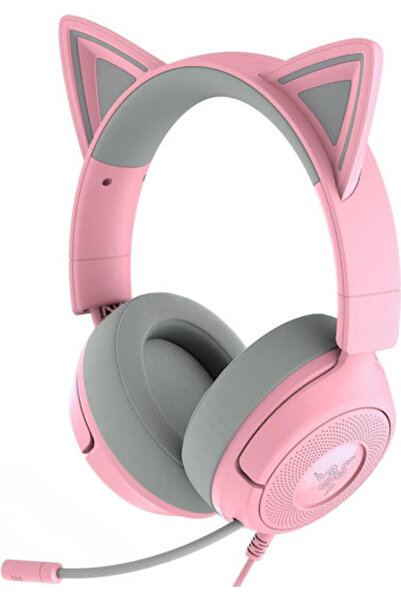RAZER Kraken Kitty V3 X Ακουστικά Gaming Υπεραυτικά με Σύνδεση 3.5mm Quartz