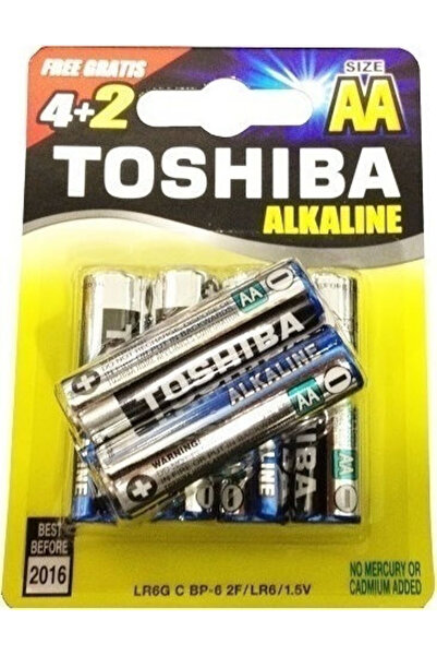 Toshiba Υψηλής Ισχύος Αλκαλικές Μπαταρίες AA 1.5V 6 τεμάχια Κωδικός: 233153