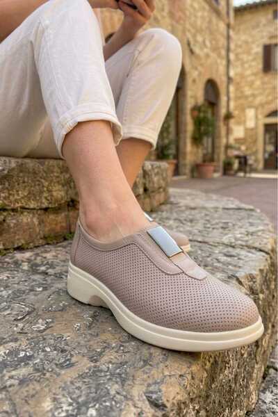 Mammamia 7270 EREN SHOES&BAG Pantofi de damă casual din piele naturală, cu ta...