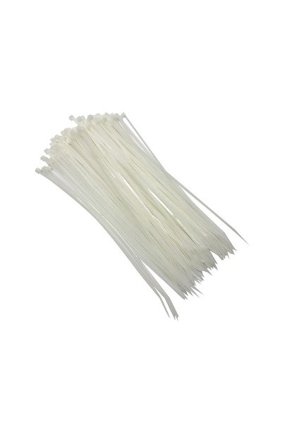 Beta Shoes Δεματικά Καλωδίων 300×4.8mm Λευκά Arte Plast 100τμχ [κωδ.1113]