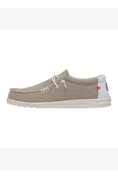HEY DUDE Erkek Sneaker ( Günlük) HD.40003 Wally Braided 1LB Off White