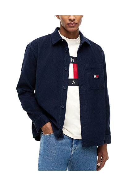 Tommy Hilfiger Ανδρικό Κοτλέ Πουκάμισο Navy Μπλε Tommy Jeans DM0DM21698-C1G