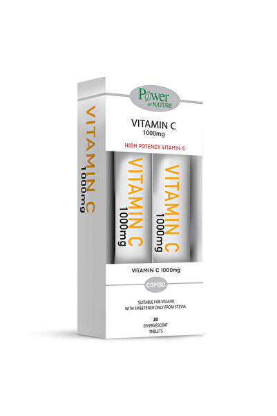 Power Health Βιταμίνη C 1000mg 2x20 Eff. Καρτέλες