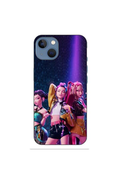 OEM Husa compatibila cu Apple iPhone 13 Silicon Gel Tpu Model KPop Demon Hunt...