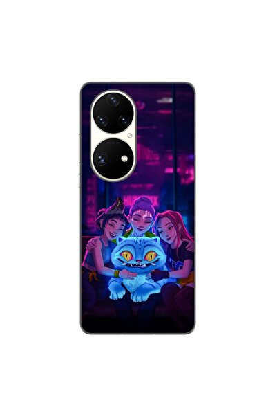 OEM Husa compatibila cu Huawei P50 Pro Silicon Gel Tpu Model KPop Demon Hunte...