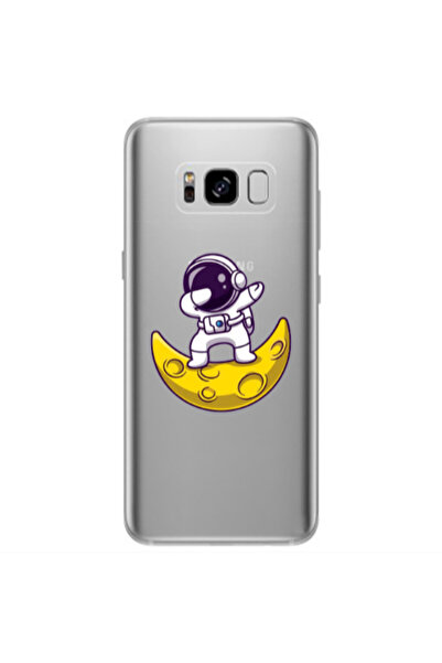 Other Samsung S8 Plus Astronaut on the moon Transparent Silicone TPU Θήκη