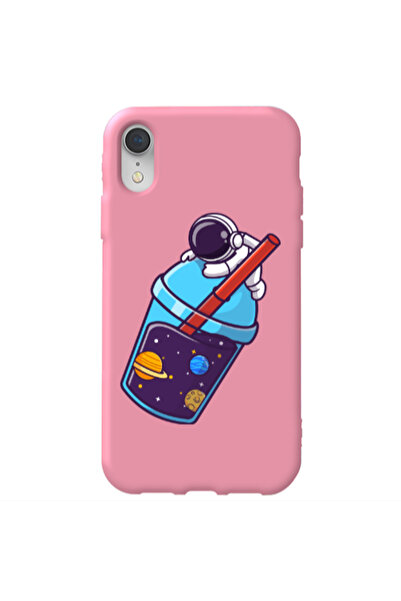 Other Apple iPhone Xr Longing in space Pink Colored Silicone TPU Θήκη