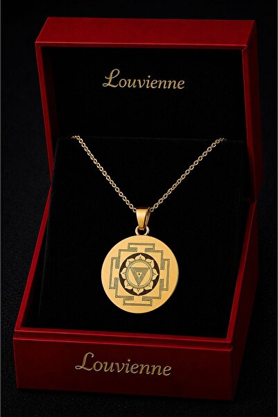 Louvienne Kali Yantra Sembollü Kişiye Özel Kolye