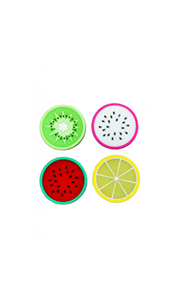 OEM Set of 4 Silicone Coasters, 9 cm