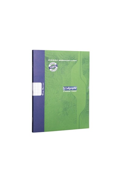 Clairefontaine Caiet A5+ (17 x 22), legat, hârtie reciclată, 48 de pagini Cal...