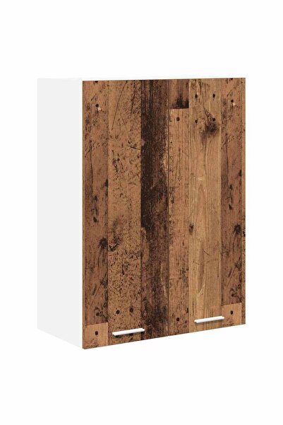 vidaxl Wall cabinet with door Old wood 60 x 31 x 80 cm Composite wood