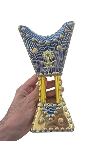 FWM WOODEN Premium Mabkhara, Handcrafted Metallic Incense Burner Decorative B...