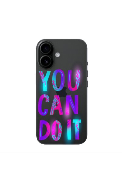 Other Apple Iphone 16 plus You Can Doit Transparent Silicone TPU Θήκη