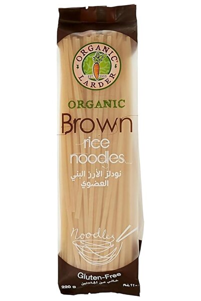 Organic Larder Brown Rice Noodles Gluten Free 220 g