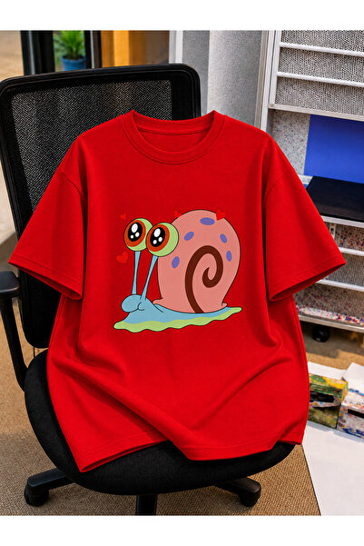 VODEXA Unisex Oversize T-Shirt Gary Printed 100% Cotton T-Shirt Comfortable Fit