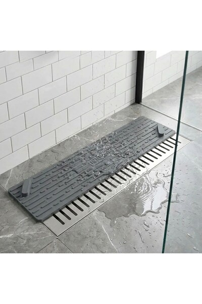 Go İthalat Nvdn- Nvdn-Rsgitlt345 Gray Long Drain Cover Silicone Mat – Anti-Od...