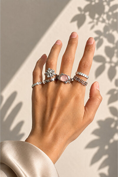 Okko Store Women's Mineli Multiple Ring Set