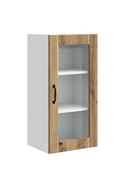 vidaxl Dulap de bucătărie cu raft Stejar Artizanal 40 x 31 x 80 cm