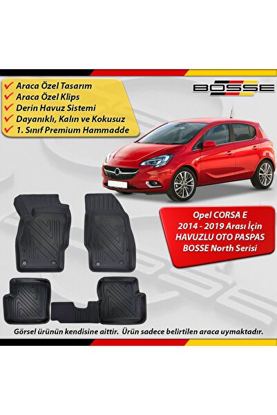 BOSSE North Opel Corsa E Paspas Araca Özel 2014 - 2019 Arası İçin Derin Havuz...