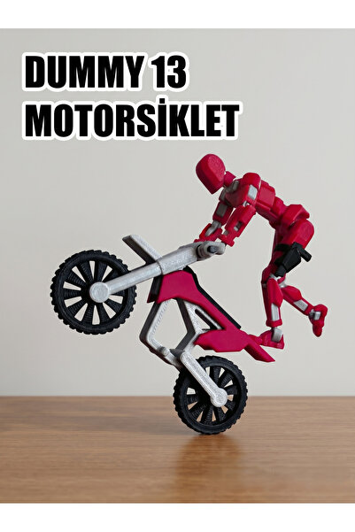 mekatris3d Mekatris Dummy 13 Uyumlu Arazi Motosikleti - Hareketli Eklemli Dir...