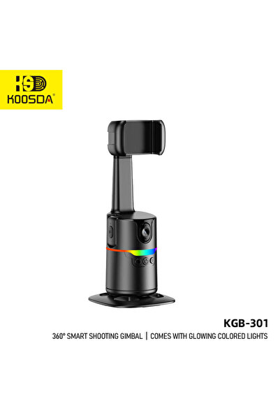 Koosda KGB-301 جيمبال ذكي للتصوير - ديناميكي 360 درجة °   حركة مع عرض ضوئي ملون