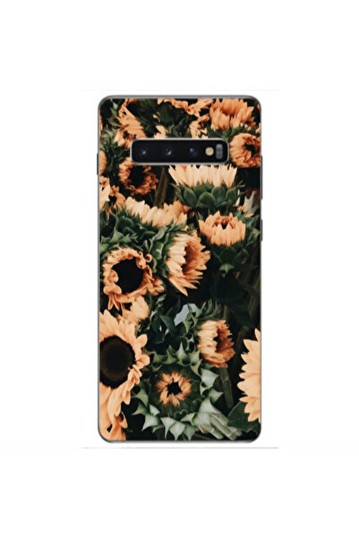 Other Samsung S10 Plus Sunflowers Transparent Silicone TPU Θήκη