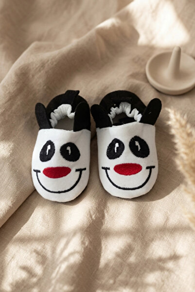 Babydonat Pandajoy Soft Textured Non-Slip Sole Baby Home Slippers with Cute P...