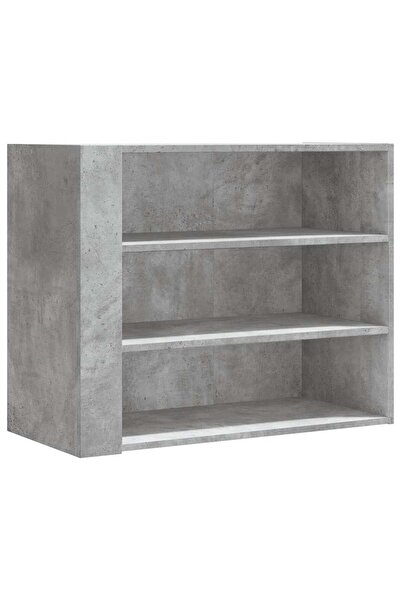 vidaxl Dulap de perete, gri beton, 75x35x60 cm, lemn prelucrat