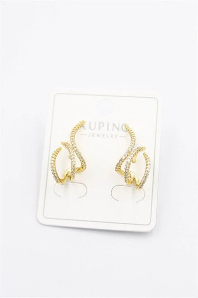 Marsilyan Nvdn- Ieg - Stone Earrings - Gold Iegrs-Nvdn1