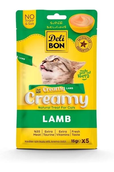 Yıldızan Terra Organik Delibon Creamy Reward Food with Lamb 15Gr 5 Pack Terra...