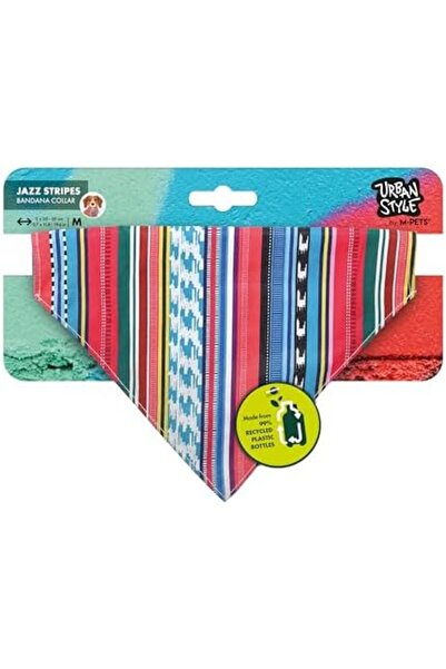 Yıldızan Terra Organik Urban Style Jazz Stripes Bandana Collar (m) Terra Orga...