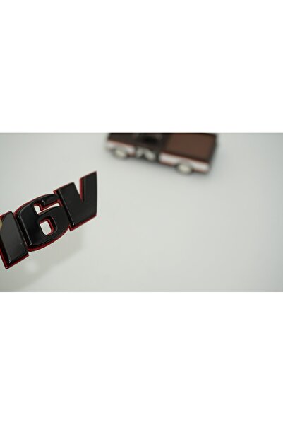 Golf MK3 16V Siyah Kırmızı Siyah ABS Bagaj Yazı Logo Seti