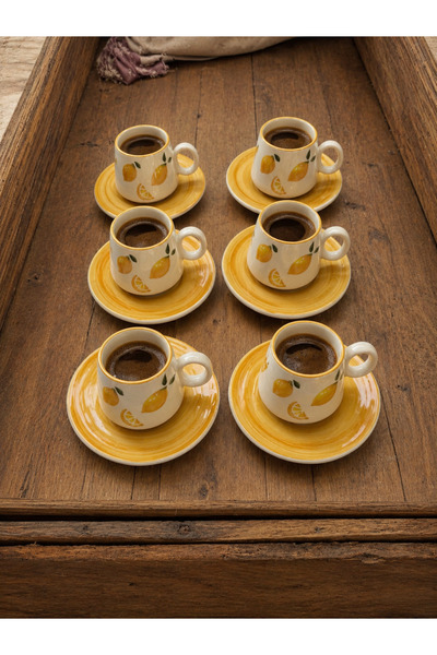 Yasvera Ceramics 6’lı lüxs kahve fincanı