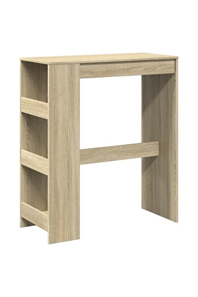 vidaxl Masă bar cu rafturi stejar sonoma 90x40x103,5 cm lemn prelucrat