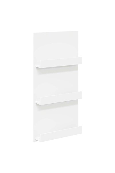 vidaxl Raft pentru reviste cu raft Alb 51 x 11 x 102 cm Lemn compozit