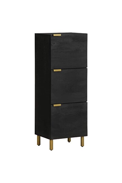 vidaxl Dulap înalt, negru, 40x33x110 cm, lemn prelucrat
