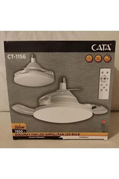 Cata CT-1156 200 WATT DOLUNAY VANTİLATÖRLÜ LED AMPUL 3 RENK(6400K-4000K-3200K)