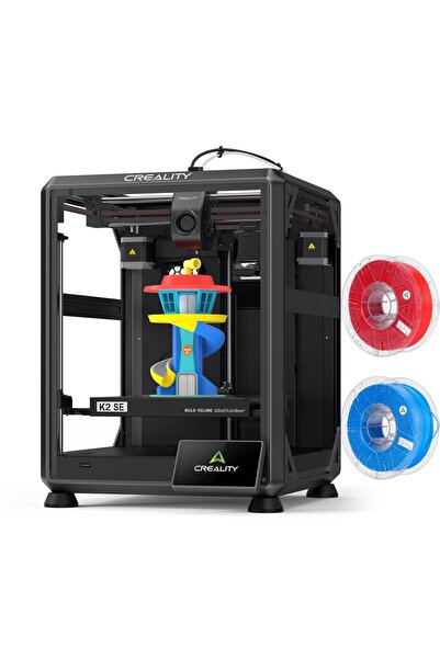 Creality K2 SE 3D yazıcı, 2 rulo Hyper PLA RFID filament (rastgele renk), 500...