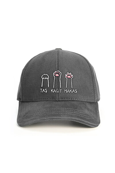 PataCute Cat Themed Stone Paper Scissors Embroidered Baseball Cap