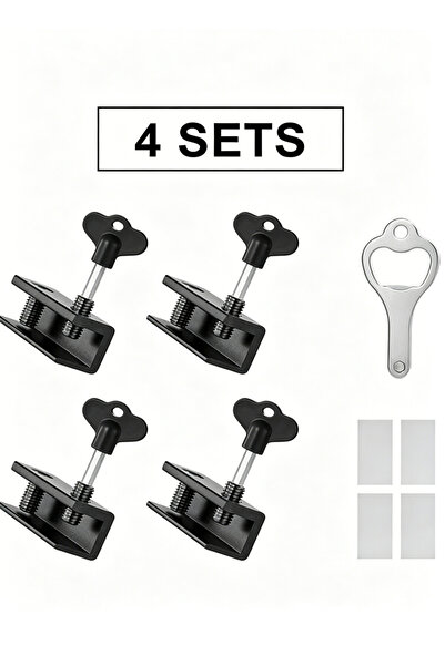 Yoawllty Window locks, 4 Packs Baby Safety Window Lock For Kids Safety