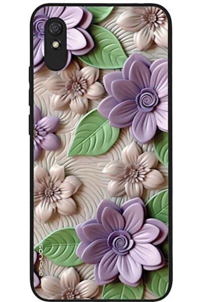 Other Θήκη Sonique Σειράς 3D Λουλουδιών για Xiaomi Redmi 9a Redmi 9at Μωβ