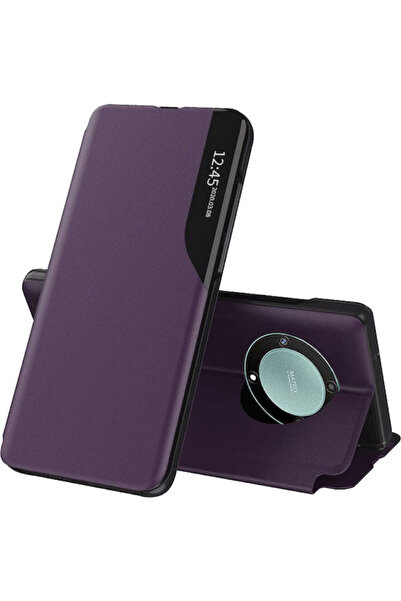 Techsuit Efold Book Πλαστικό / Δερμάτινο Μωβ (Honor Magic5 Lite) Κωδικός: KF2...