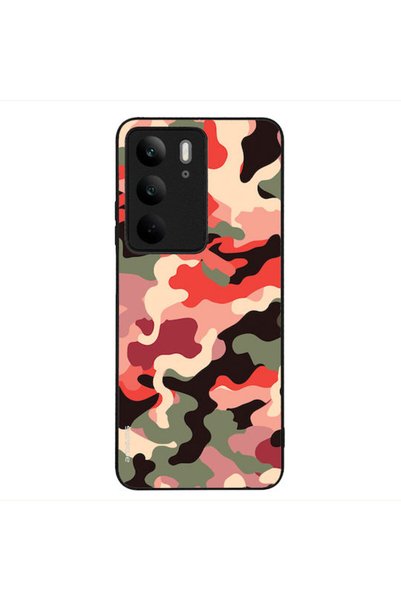 Other Θήκη Sonique Σειρά Στρατιωτικού Καμουφλάζ για Realme C75 4G Κόκκινο