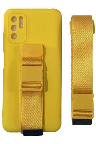 Hurtel Rope Air Bag Πίσω Κάλυμμα Σιλικόνης 1mm Κίτρινο (Redmi Note 10 5G / Po...