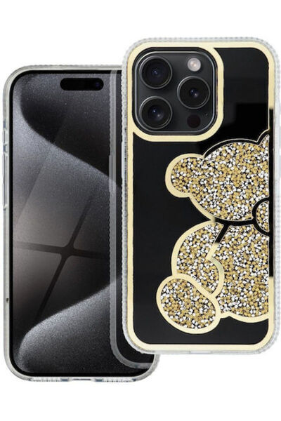 OEM Teddy Bear Case Iphone 16 Pro Max Gold