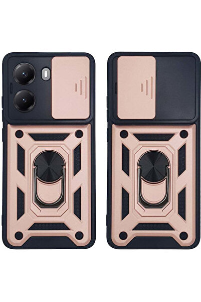 Other Θήκη Ring Armor Campro Sonique για Xiaomi Poco X7 Pro 5G Ροζ Χρυσό